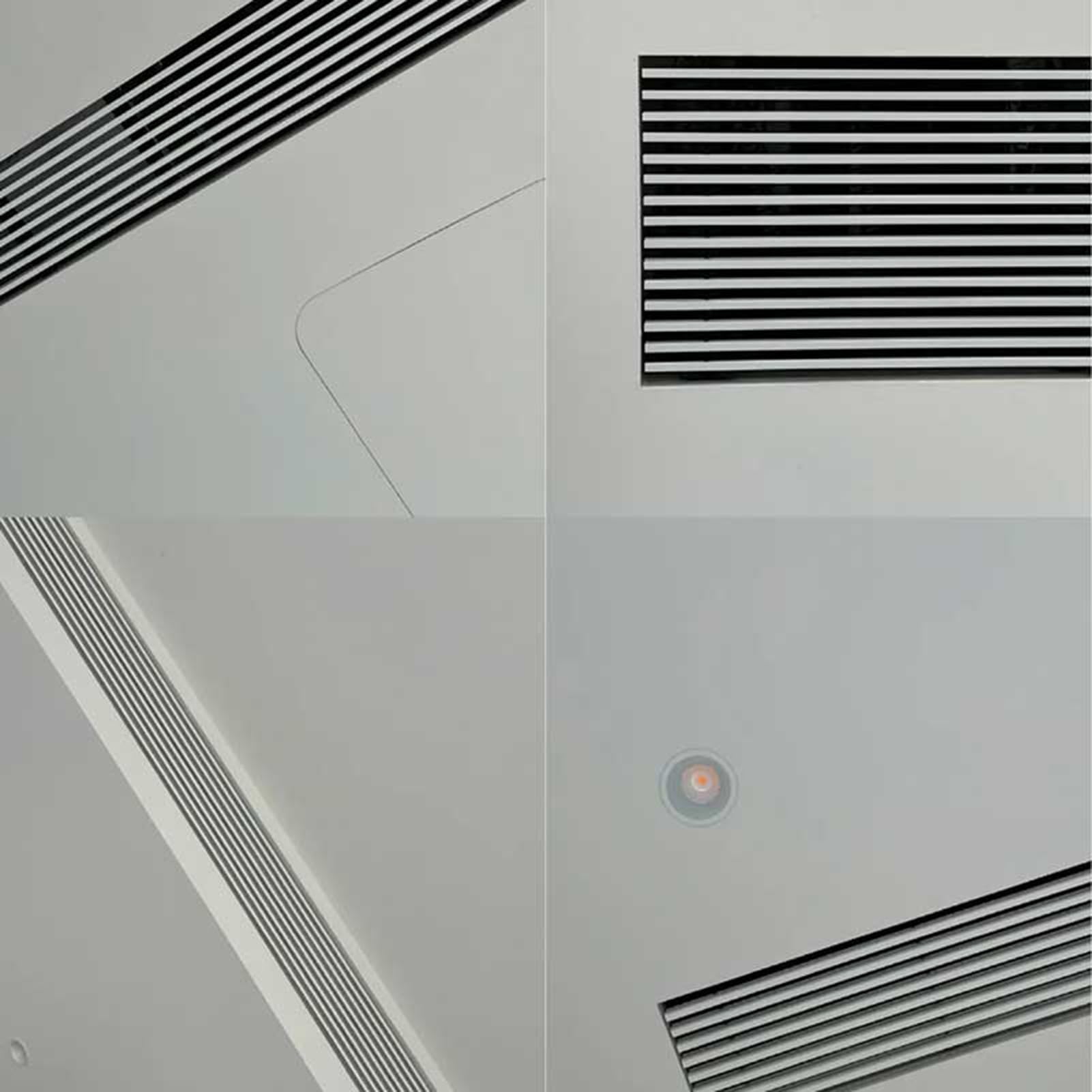 Griglia di ventilazione regolabile per aria condizionata centralizzata, struttura in plastica ABS per la ventilazione del soggiorno e del garage