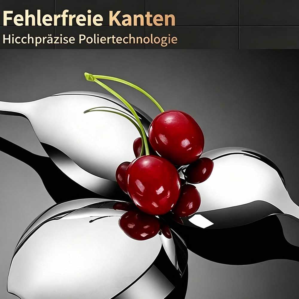 16 Personen Besteck Set 480-teilig, 304 Edelstahl Essbesteck, Robust & langlebig, Spülmaschinenfest für Haushalt & Gastronomie Silber