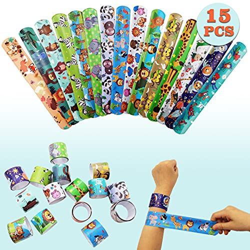 Dosewart 71Pcs Jungle Party Favors, Safari Theme Birthday Party Supplies With Felt Jungle Animal Masks, Temporary Tattoos For Kids, Slap Bracelets, Animal Sticker, Stampers For Goodie Bag Fillers #TOP2