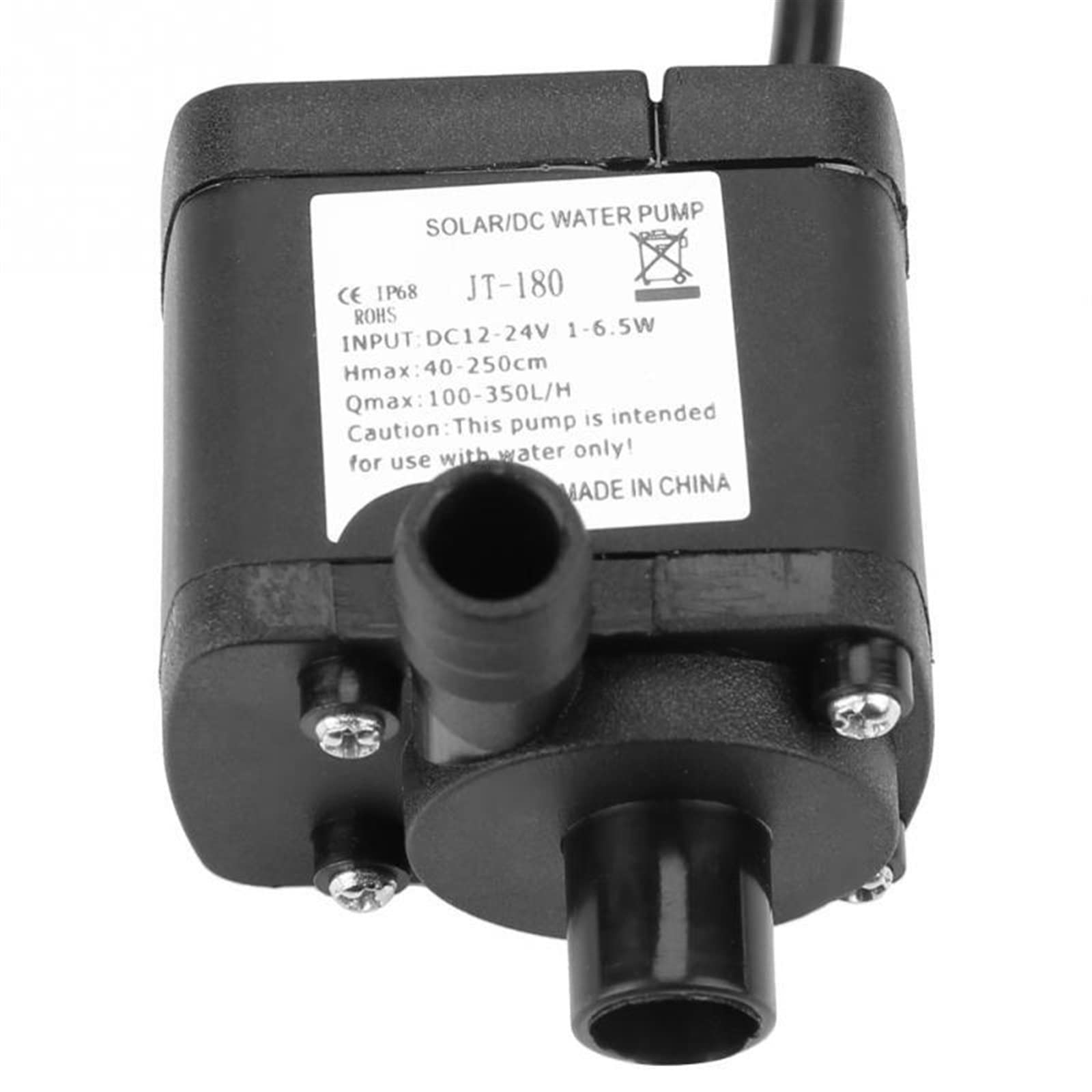 Mini Bomba pequeña Corriente Continua Bomba de Agua sin escobillas Bomba de Agua de bajo Ruido Motor Sumergible Circulación Sumerable Bomba de Agua 350L/H