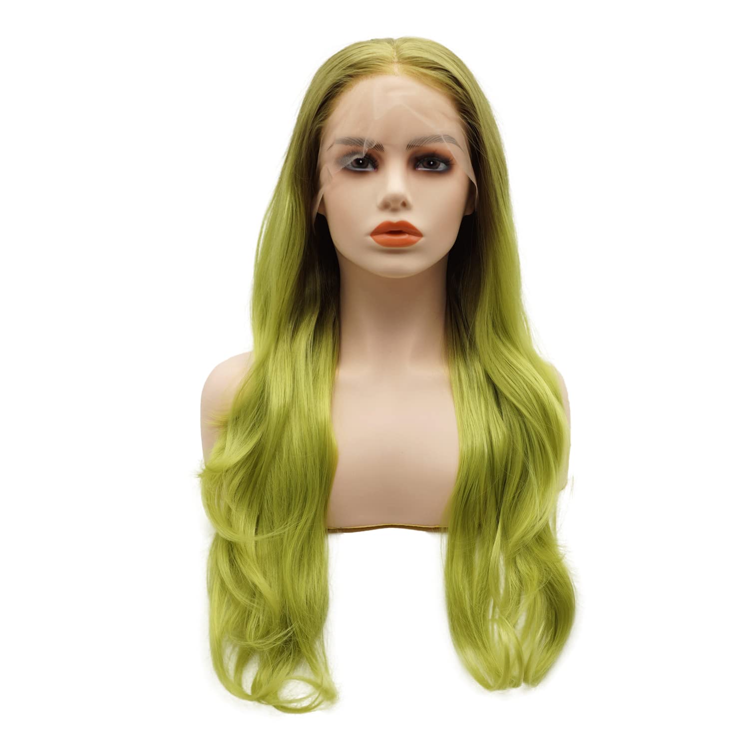 LUSHY BEAUTY Hair Synthetic Lace Front Wig Wavy Long