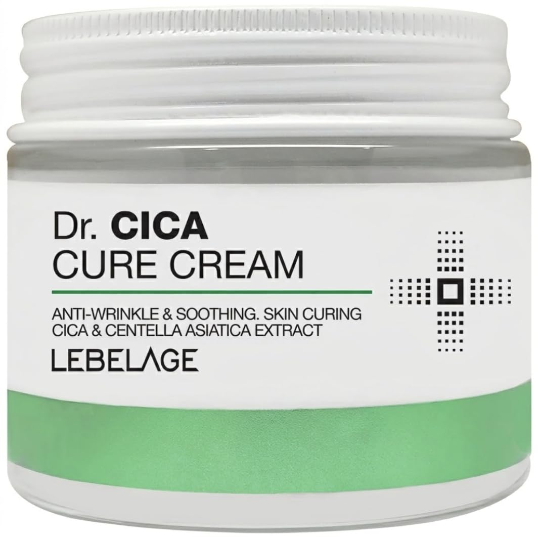LEBELAGE Dr. Cica Cream, Centella Face and Body Moisturizer, K-Beauty 70 ml | Cica Cream, Centella Extract, Korean Moisturizer, Face And Body Cream, Dry Skin Care, K-Beauty Skincare, Soft Skin, 70 Ml Jar