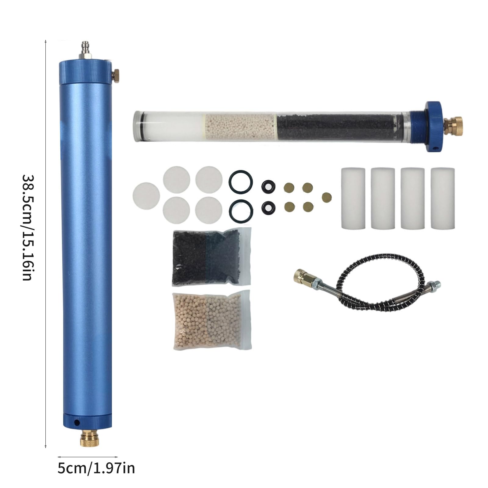 Filtro de compresor neumático de fácil instalación que elimina las partículas de aceite de las líneas de suministro de aire para ambientes húmedos, filtro de compresor de aire