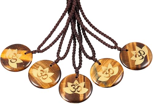 Miniatura 3 de TUMBEELLUWA Stone Pendant Necklace Amulet Reiki Healing Crystal Chakra with Nylon Cord Handmade Jewelry for Women