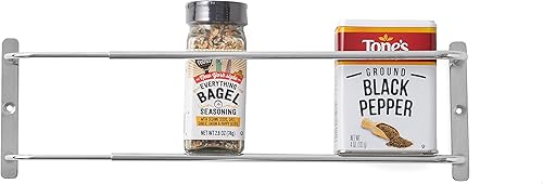 Miniatura 5 de Nifty Solutions Estantes de especias (estante de especias de acero inoxidable puerta/pared)