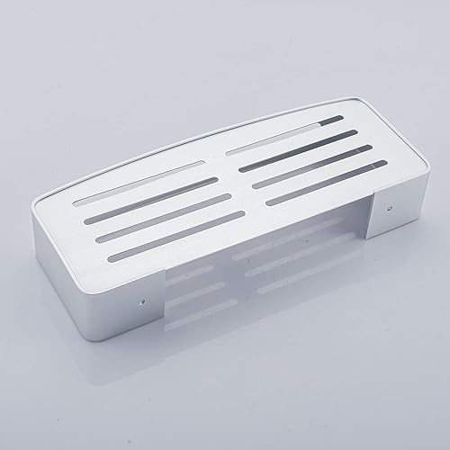 Miniatura 7 de Hoinerus Estante de baño para ducha, soporte de pared para champú (plata brillante)