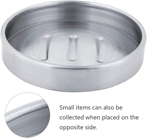 Miniatura 4 de Soporte para jabón, caja de jabón de acero inoxidable, jaboneras redondas, recipientes de jabón en cascada para el hogar, hotel, cocina, baño