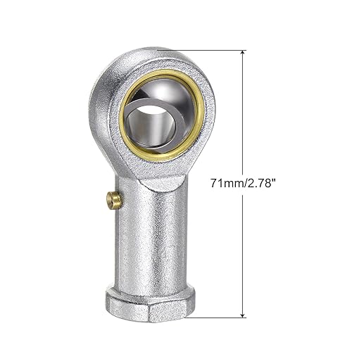 Miniatura 2 de uxcell PHSB8 - Juego de rodamientos de extremo de varilla hembra de 12 pulgada - 2 piezas de extremos de varilla roscada izquierda y derecha de