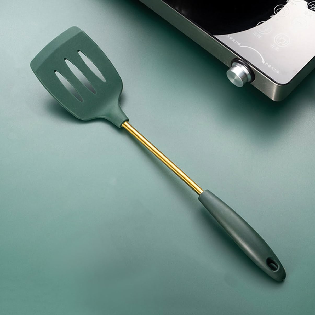 ULTECHNOVO Utensili Da Cucina in Acciaio Inox Spatola Resistente Al Caldo Cucchiaio Per Zuppa Di Utensili Per Cucina Per in Acciaio Inox