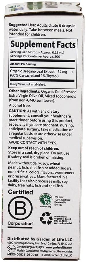 Oil of Oregano Seasonal Drops