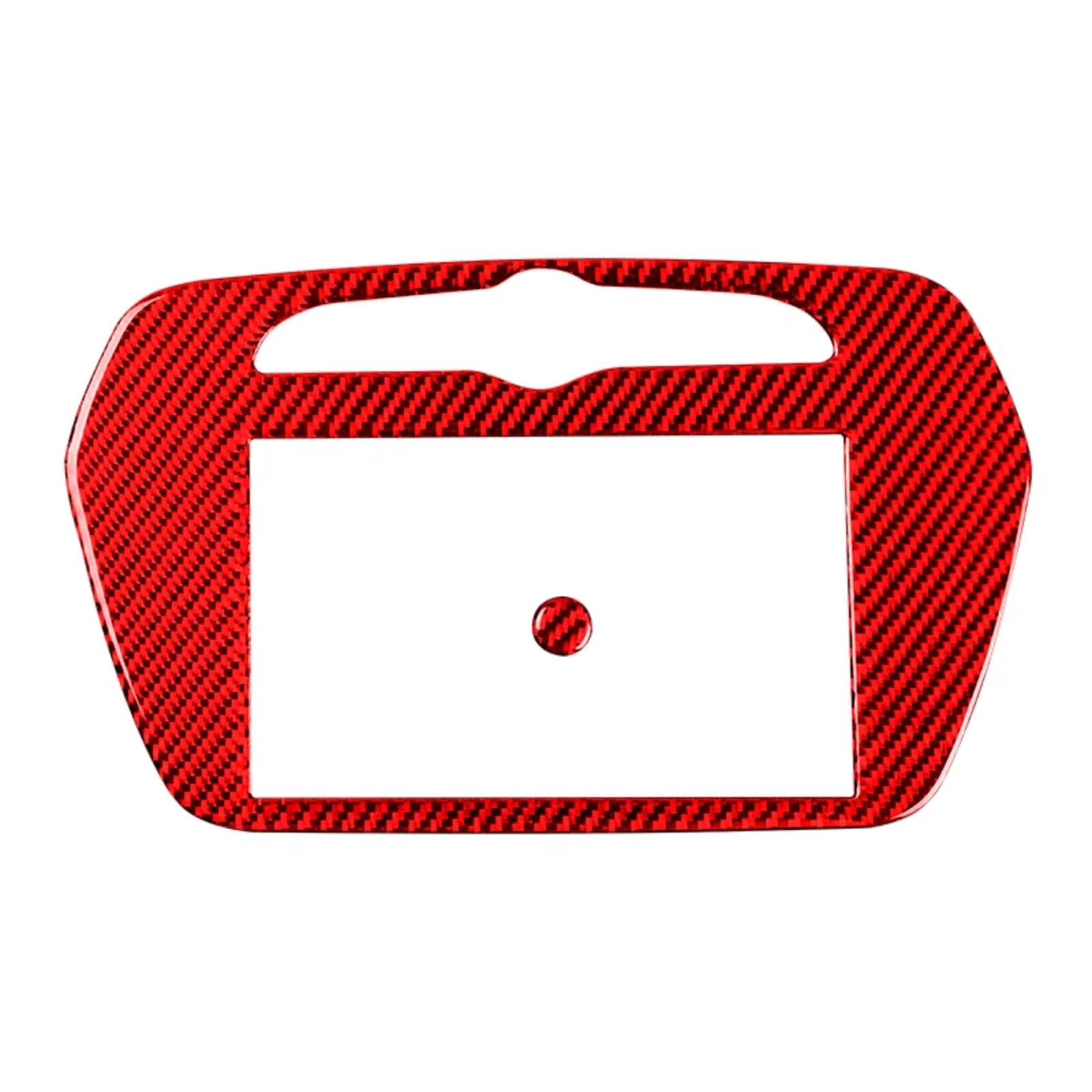 Car Interior Moulding Trim for Chevrolet for Camaro 2017-2022 Accessories Interior Car Central Navigation Decoration Frame Sticker Trim Cover(RED)