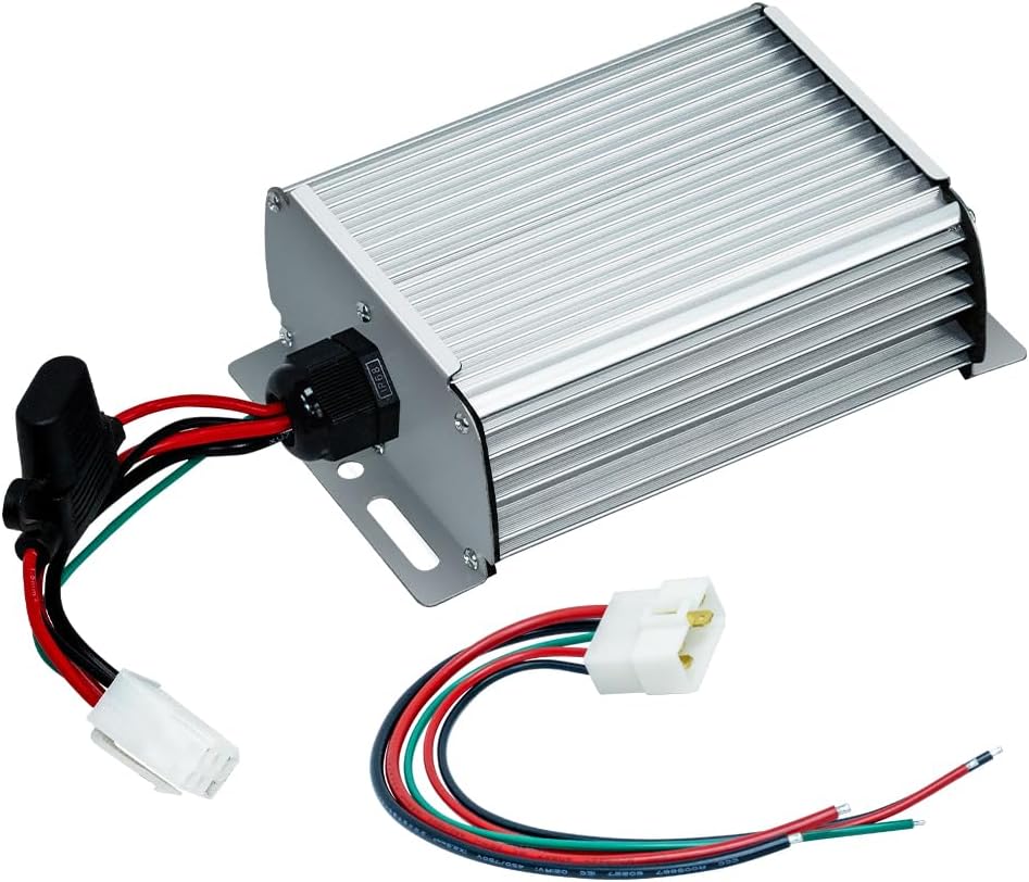 DC-DC 96V 84V 72V 60V 48V 36V to 12V 30A 360W Step Down Converter Voltage Reducer Regulator with Fuse for Golf Carts, Headlights, Taillights, Solar Panels and Radios