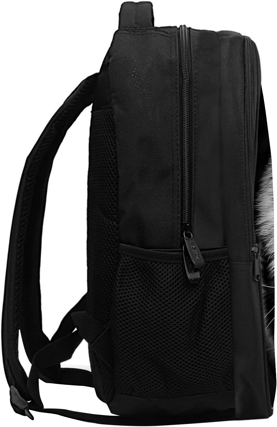 SARA NELL Cool White Tiger School Backpack for Boys Girls, Durable Bookbag with 2 Main Compartment, Side Pockets, Kindergarten Elementary Backpack, 15.7 Inches - Image 3