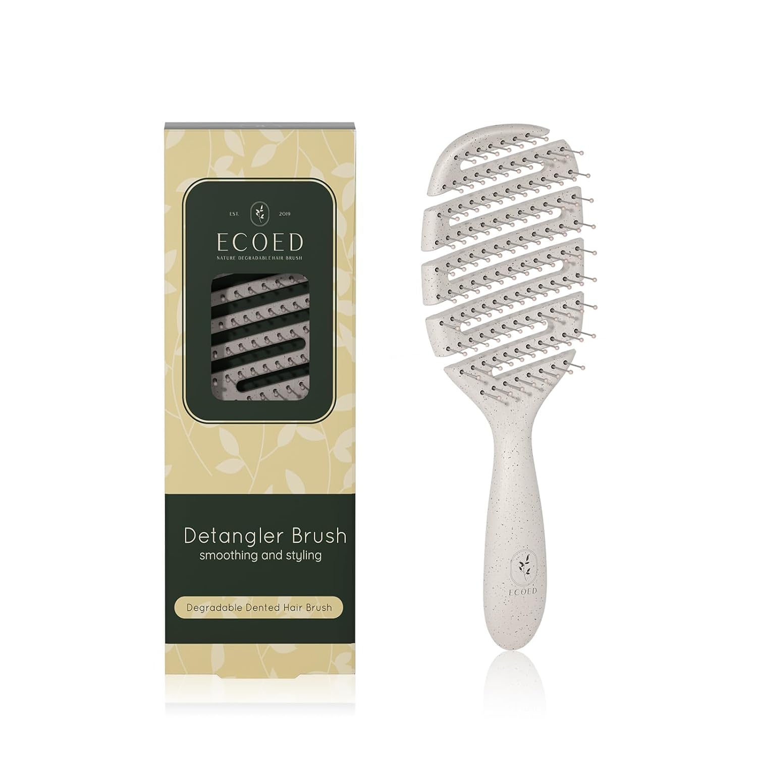 Detangler Hairbrush - Soft Bristle Brush for All Hair Types