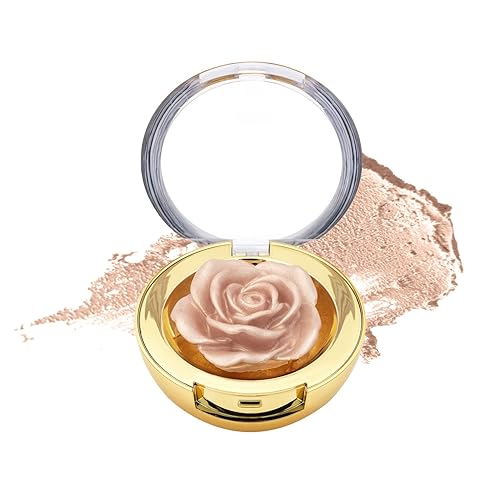 Winky Lux Resaltador Cheeky Rose iluminador crema con vitamina E resaltador dorado resaltador de maquillaje rosa