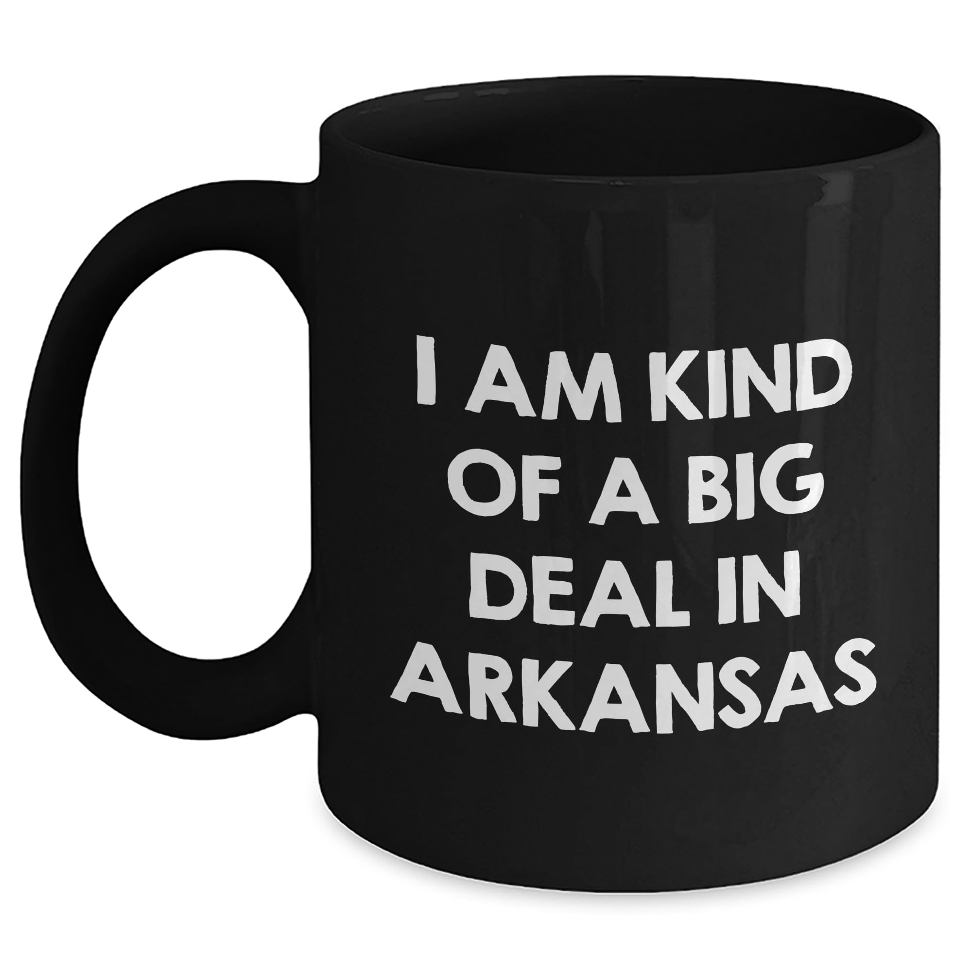 Arkansas Proud Black Coffee Mug — funny ceramic mug from ShopProudGifts