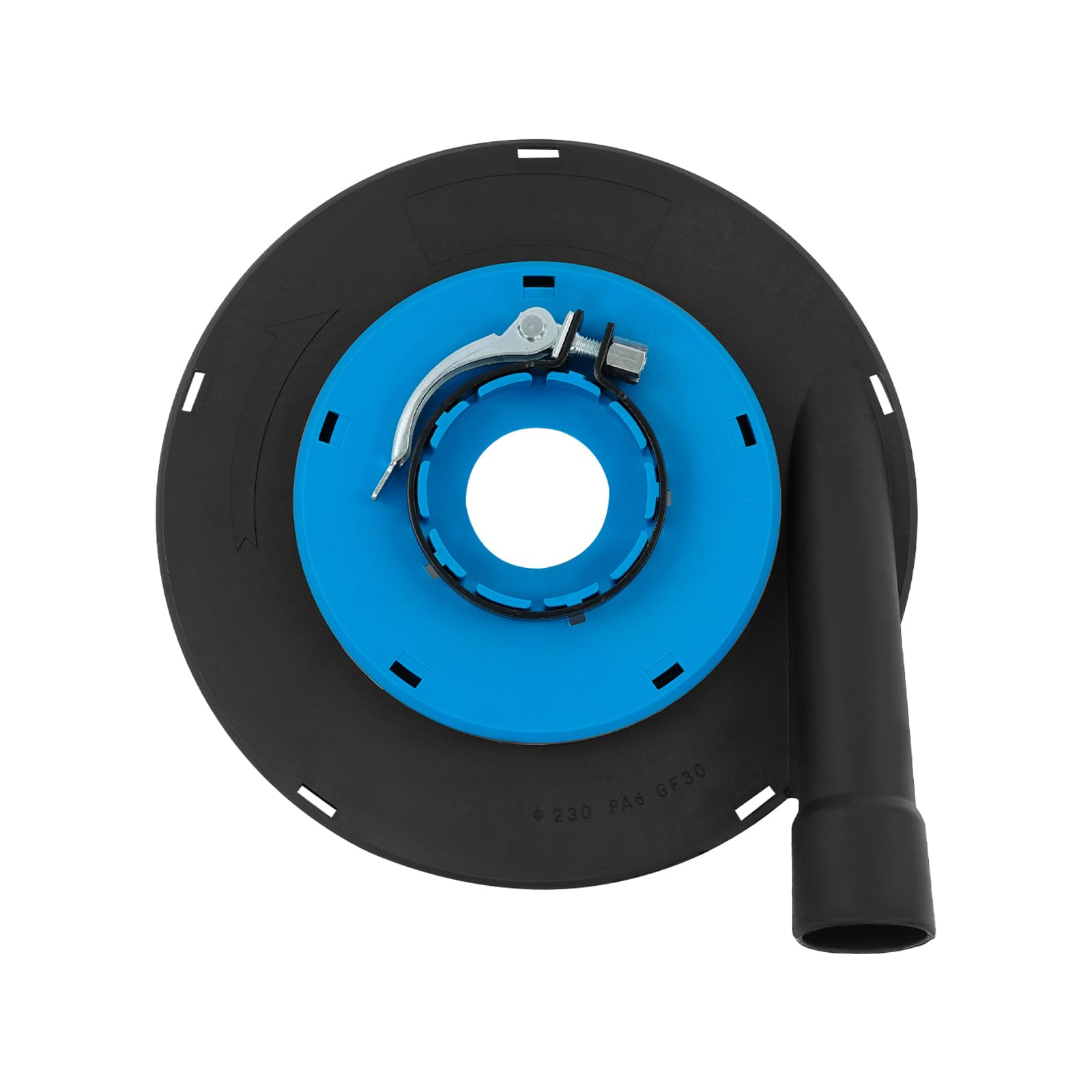 9" Angle Grinder Dust Shroud, Industrial Dust Collection Cover for Workshop Use Professional Tool Accessory, Blue