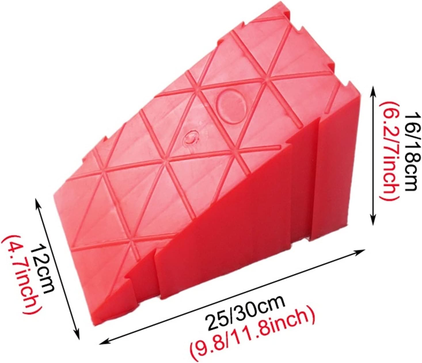 Portable Threshold Ramps,Curb Ramps,Curbside Driveway Ramp, Loading Ramp,Can be Link,for Low Cars,Motorcycle Ramp,Curb Ramps (Color : 6pcs, Battery *1 : 25 * 12 * 16cm)