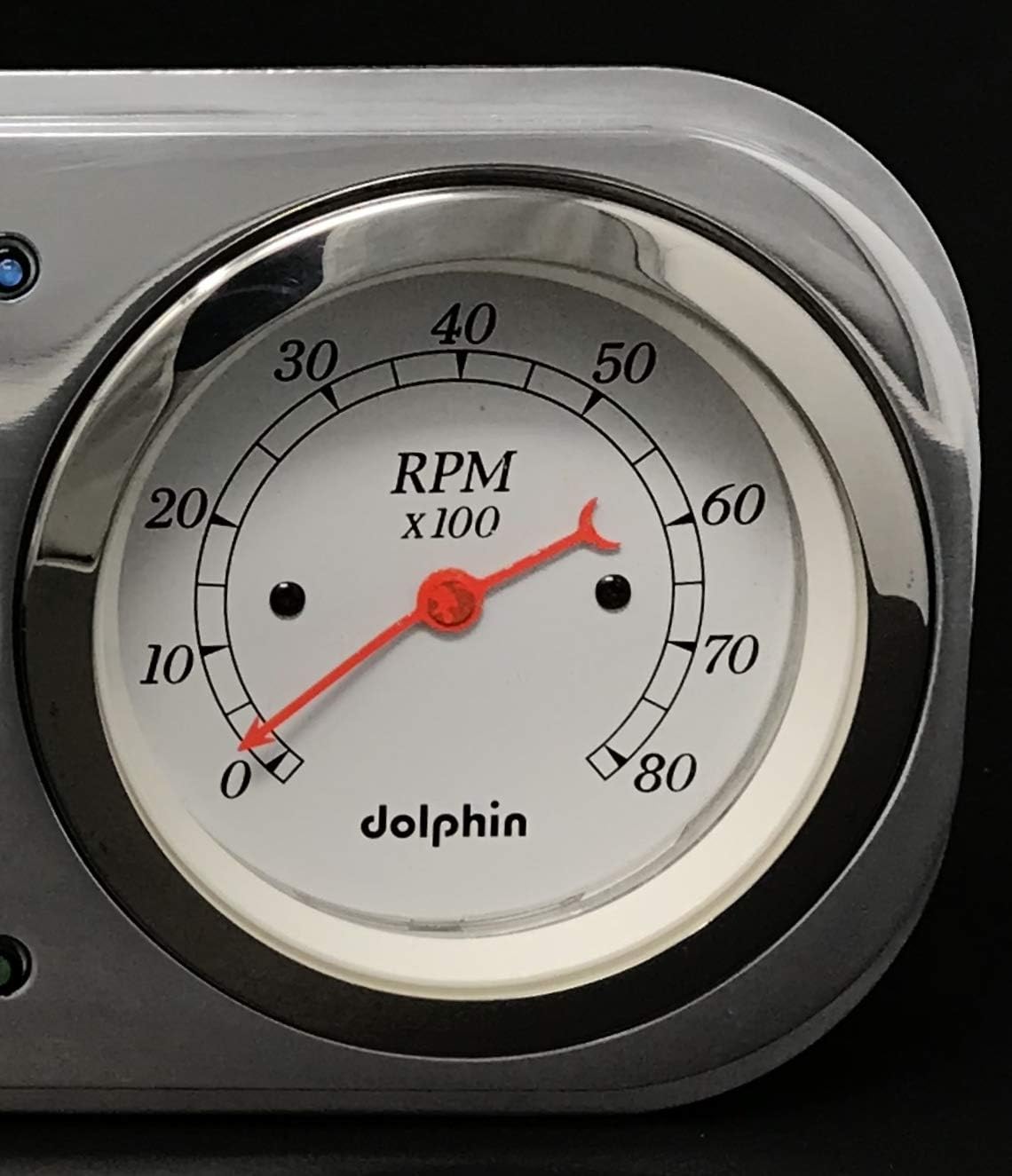 1937 1938 Chevy Car 3 Gauge Quad Style Metric Gauge Dash Cluster Panel Programmable White