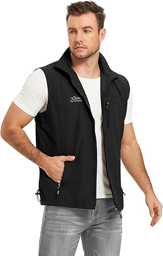 Miniatura 3 de Flygo Chaleco de verano para hombre, casual, ligero, para exteriores, pesca, viajes, con bolsillos