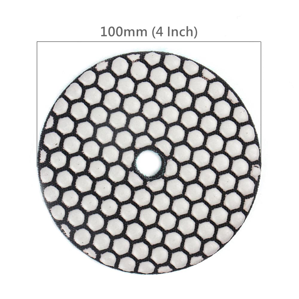 7pcs / Set di 4 pollici 100mm 100mm Diamante flessibile Dischi di lucidatura a dischi Levigatura Dischi di Levigatura Lucidatura Dischi di lucidatura di granito di marmo-digitare un
