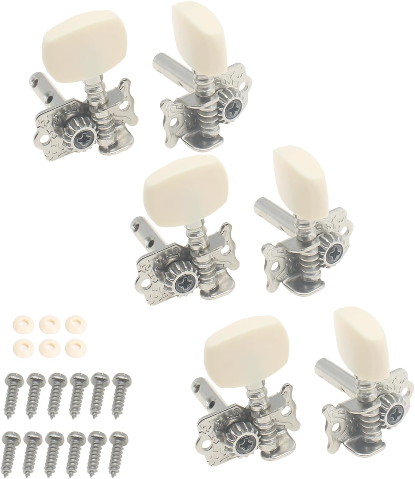6pcs Classical Guitar Machine Heads 3L 3R Classical Guitar String Tuning Peg Tuner Machine Head with srews