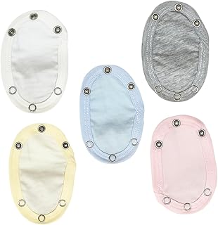 5 Peças Extensor De Macacão Extensor De Macacões Extensor De Macacões Para Crianças Pequenas Meninas Extensor De Body Para Meninos E Meninas Fivela De Extensão De Bebê De Algodão