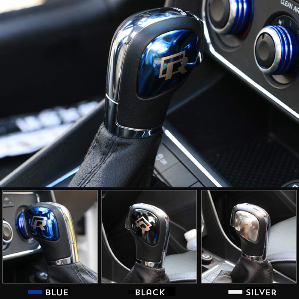 FSXTMMI For Volkswagen VW TIGUAN GOLF POLO Beetle Bora Passat CC Scirocco Sagitar Lavida R Line, Chromed Gear shift Knob Trim Cover Plate