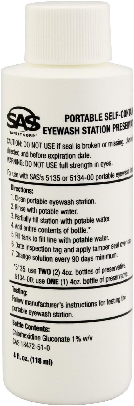 SAS Safety 5136-01 4 oz. Preservative for Eyewash Station