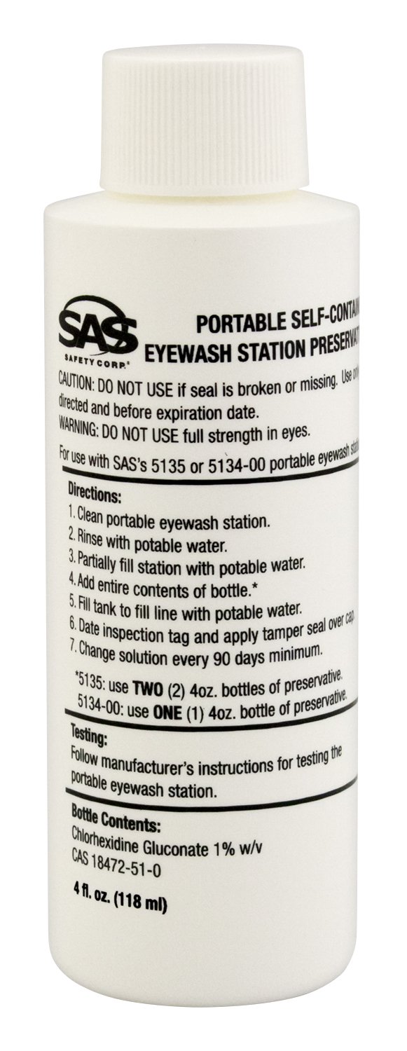SAS Safety 513601 4 oz. Preservative for Eyewash Station Amazon.in