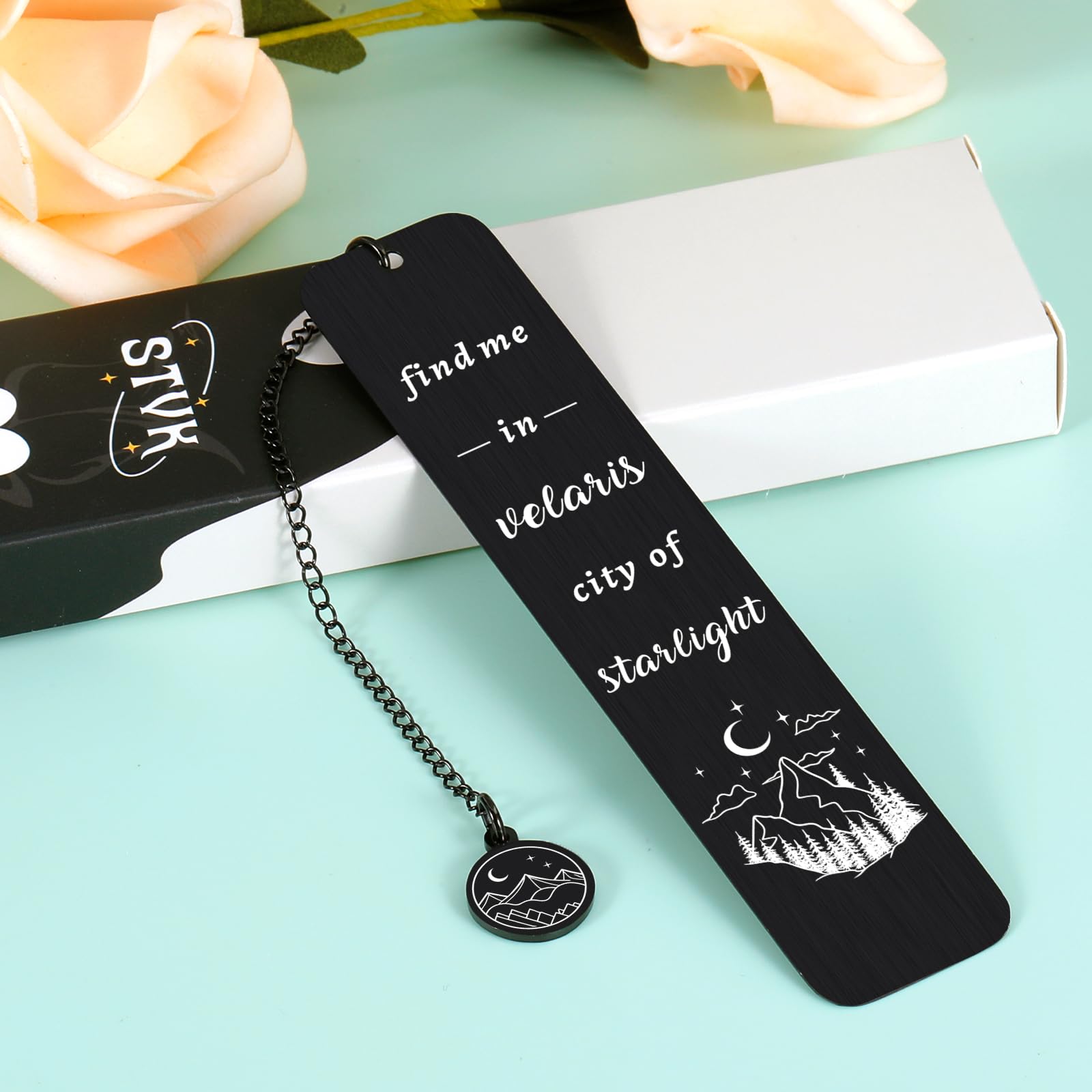 Book Accessories ACOTAR Bookmark Merchandise - Stainless Steel Book ...