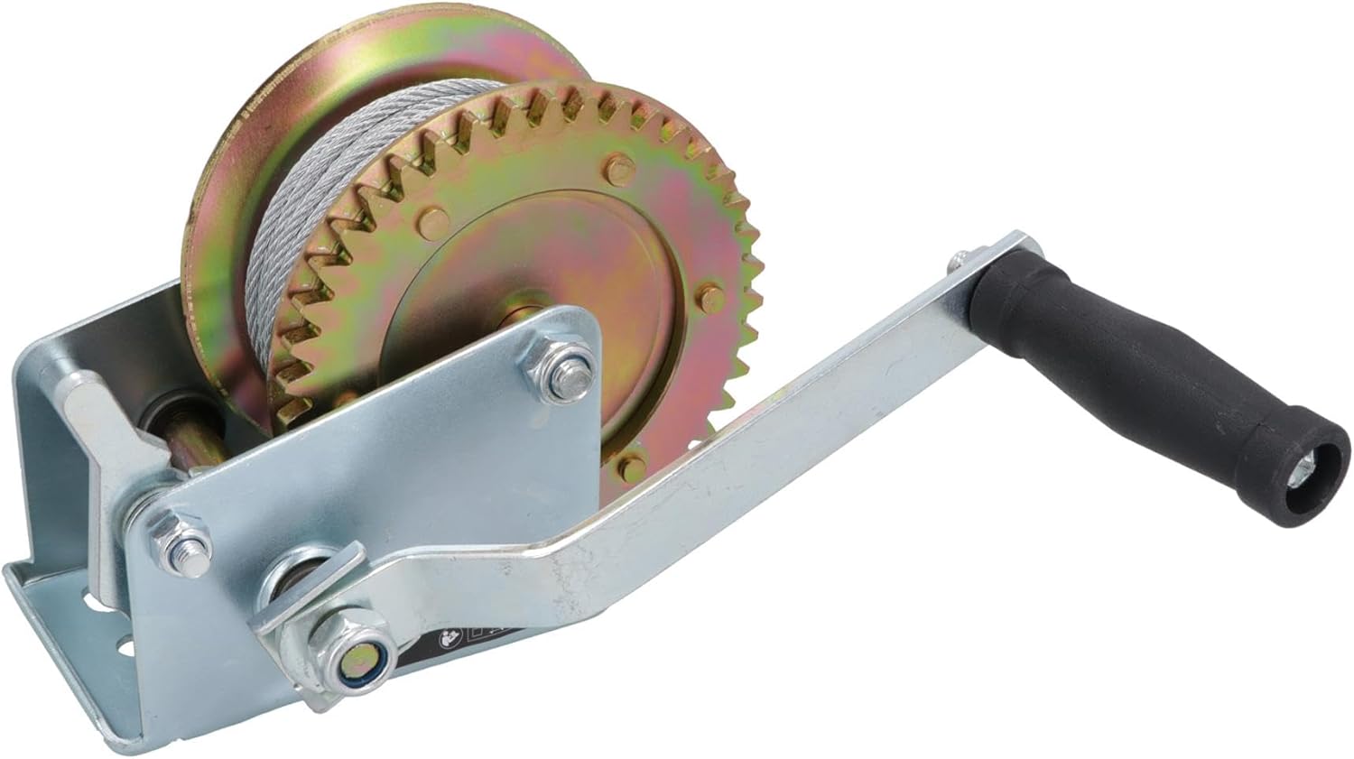 Heavy Duty Trailer Hand Winch Boats Cars Steel Cable 20 Metres 540kg Capacity