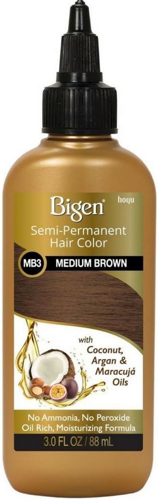 Semi Permanent Hair Color, #MB3 Medium Brown, 3 oz