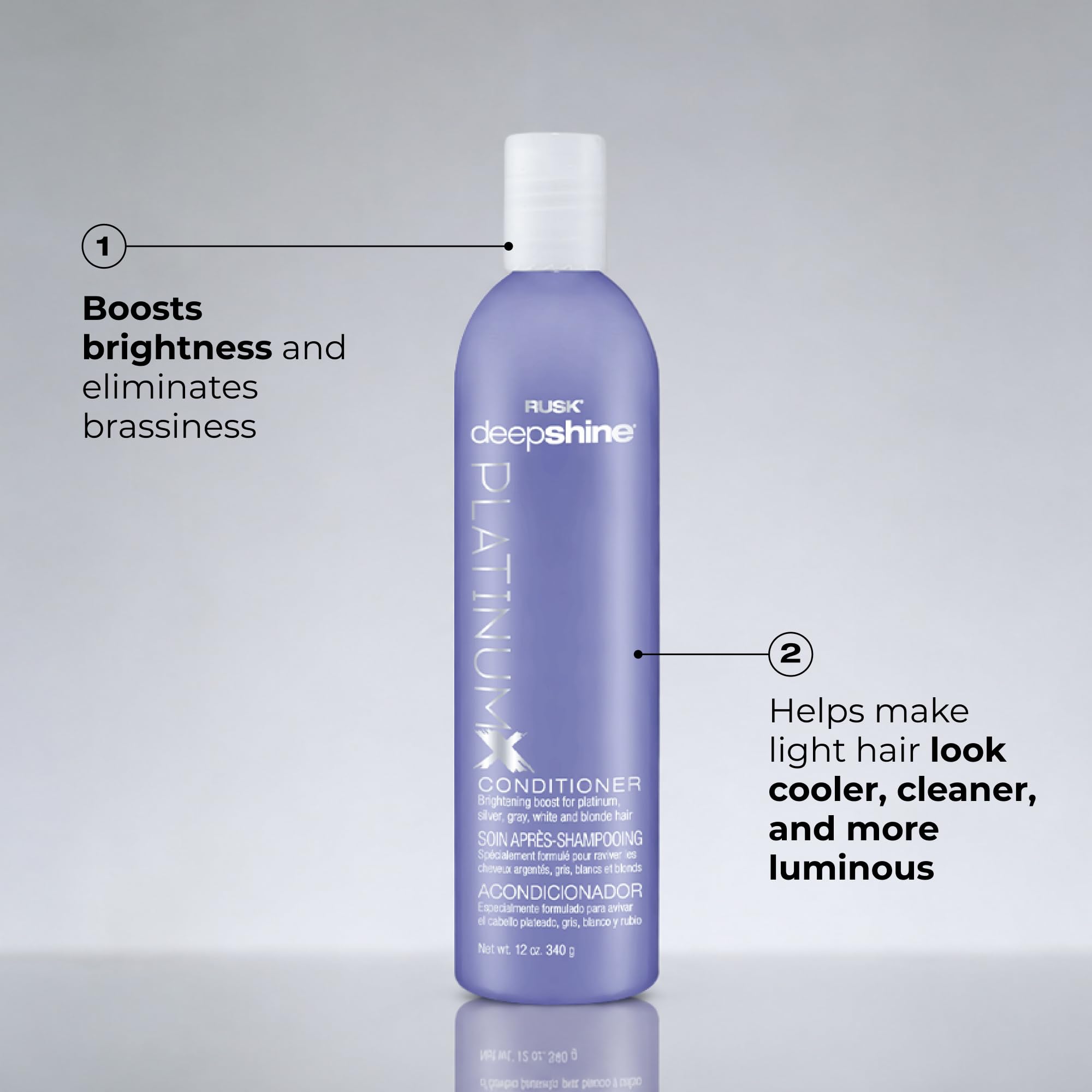 Amazon.com: RUSK Deepshine PlatinumX Conditioner, Eliminates