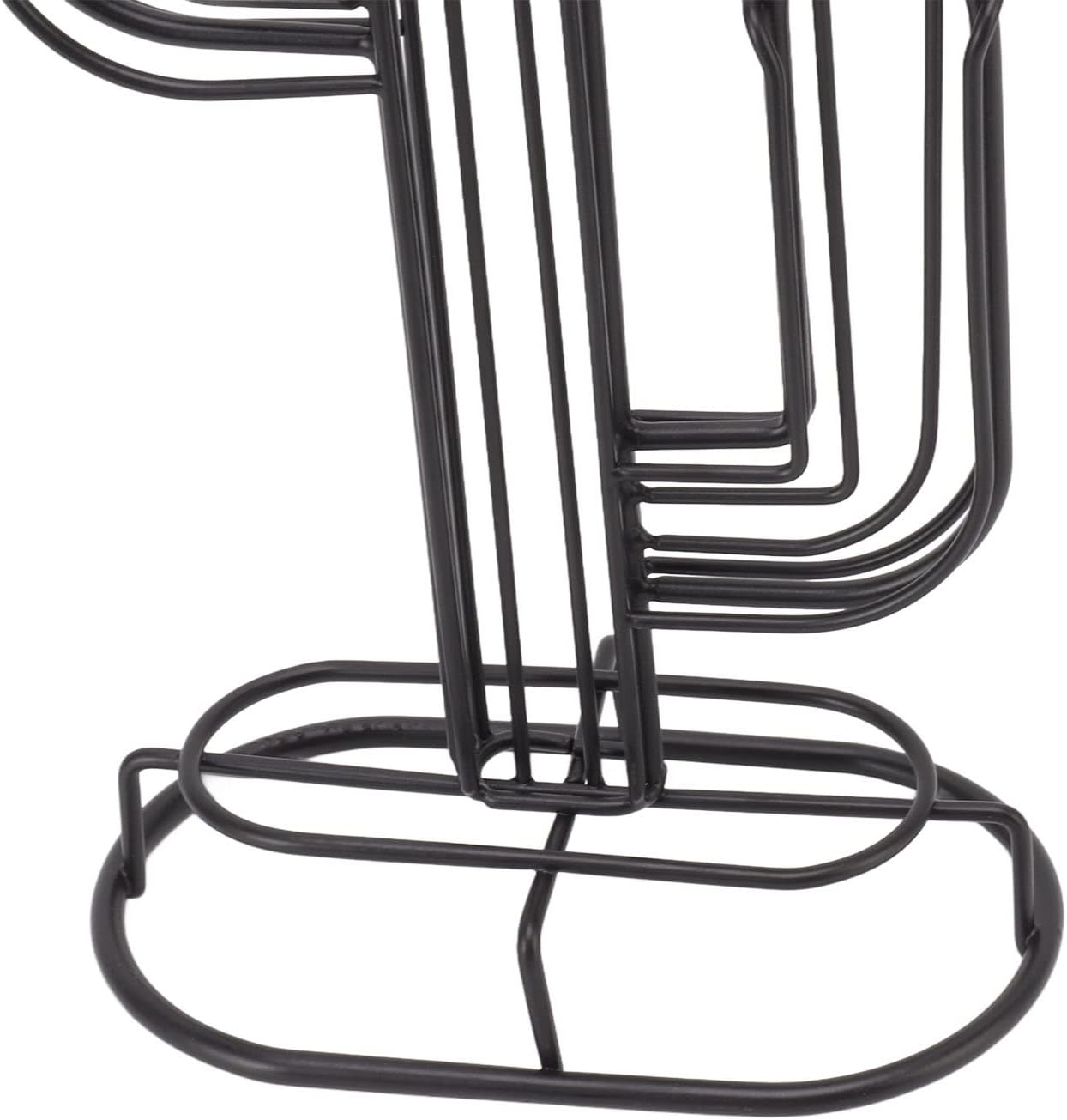 Coffee Pod Holder, Shaped Coffee Capsule Organizer Black Iron Capsule Storage Stand Holds 48 Coffee Pods Holder Exquisite Appearance Decor for Home Kitchen Cafe Reception