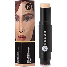 SUGAR Cosmetics Ace Of Face Foundation Stick للتغطية الكاملة Water Matte Finsh Makeup- 17 Raf Light، Golden Undertone