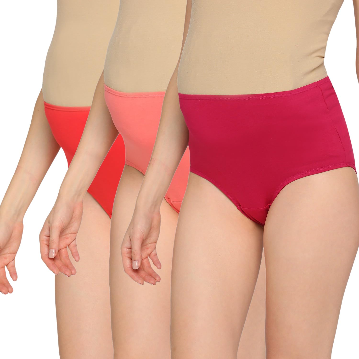 EvamomiesWomen's High Waist Soft Comfy Cotton & Breathable Maternity Panty|Pregnancy Panty|Maternity Panties (Pack of 3)