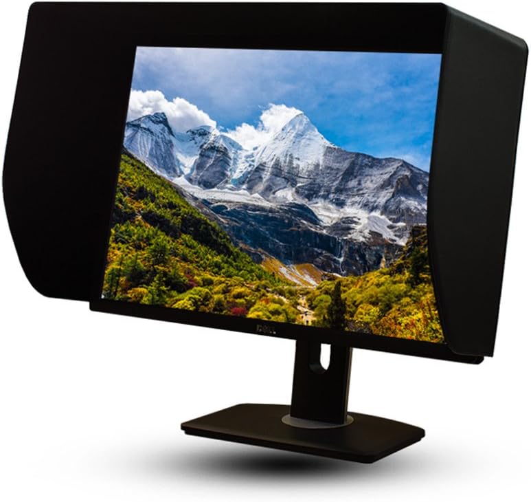 24-inch LCD LED Video Monitor Hood Sunshade Sunhood for Dell HP Viewsonic Philips Samsung LG EIZO NEC ASUS ACER BENQ AOC Lenovo, Fits Monitor Frame Width 550-565mm