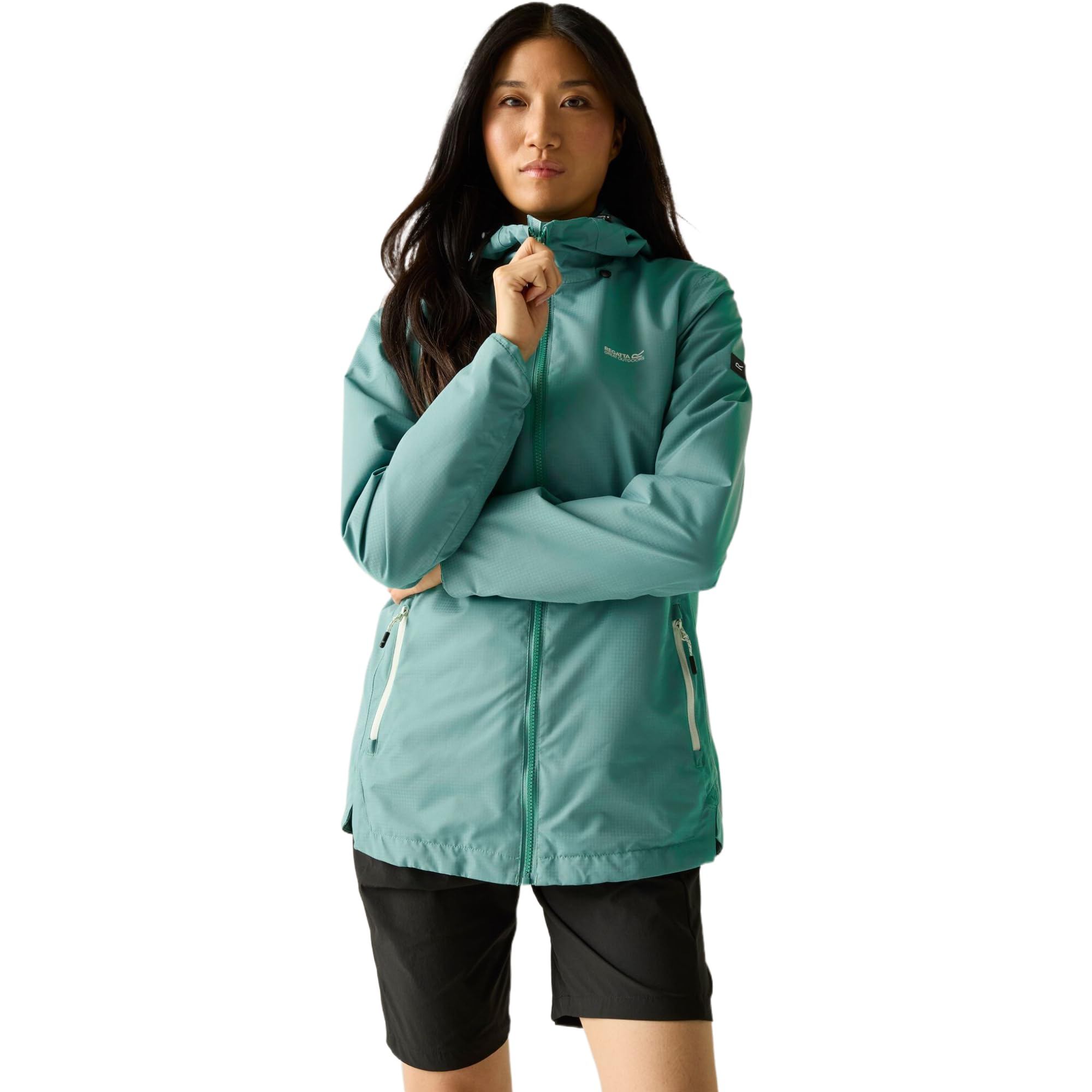 Regatta Waterproof Hamara Iv Jacket Size: 14 Women's Green