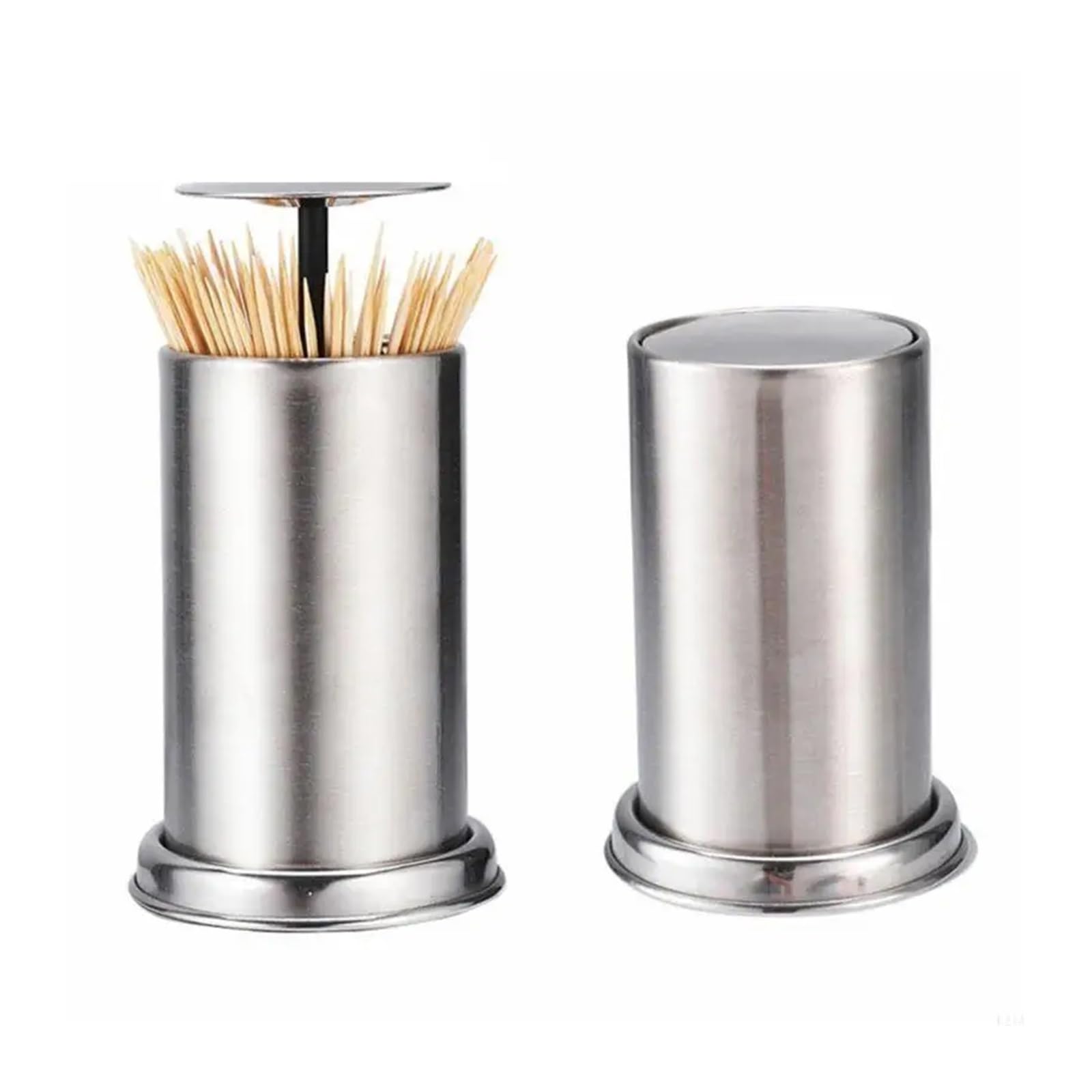 Gwyzax Toothpick Holder 7pcs Stainless Steel Retractable Toothpick Dispenser Holder for Home Kitchen