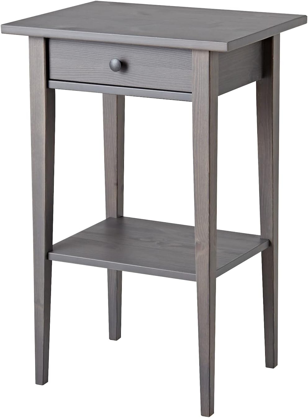IkeaHemnes Nightstand Gray Dark Gray Stained 003.817.35 Size 18 1/8x13 3/4"