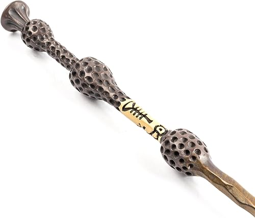 Miniatura 4 de Varita mágica de Dumbledore, hecha a mano con núcleo de acero de resina como accesorios de rendimiento y regalos (Dumbledore)