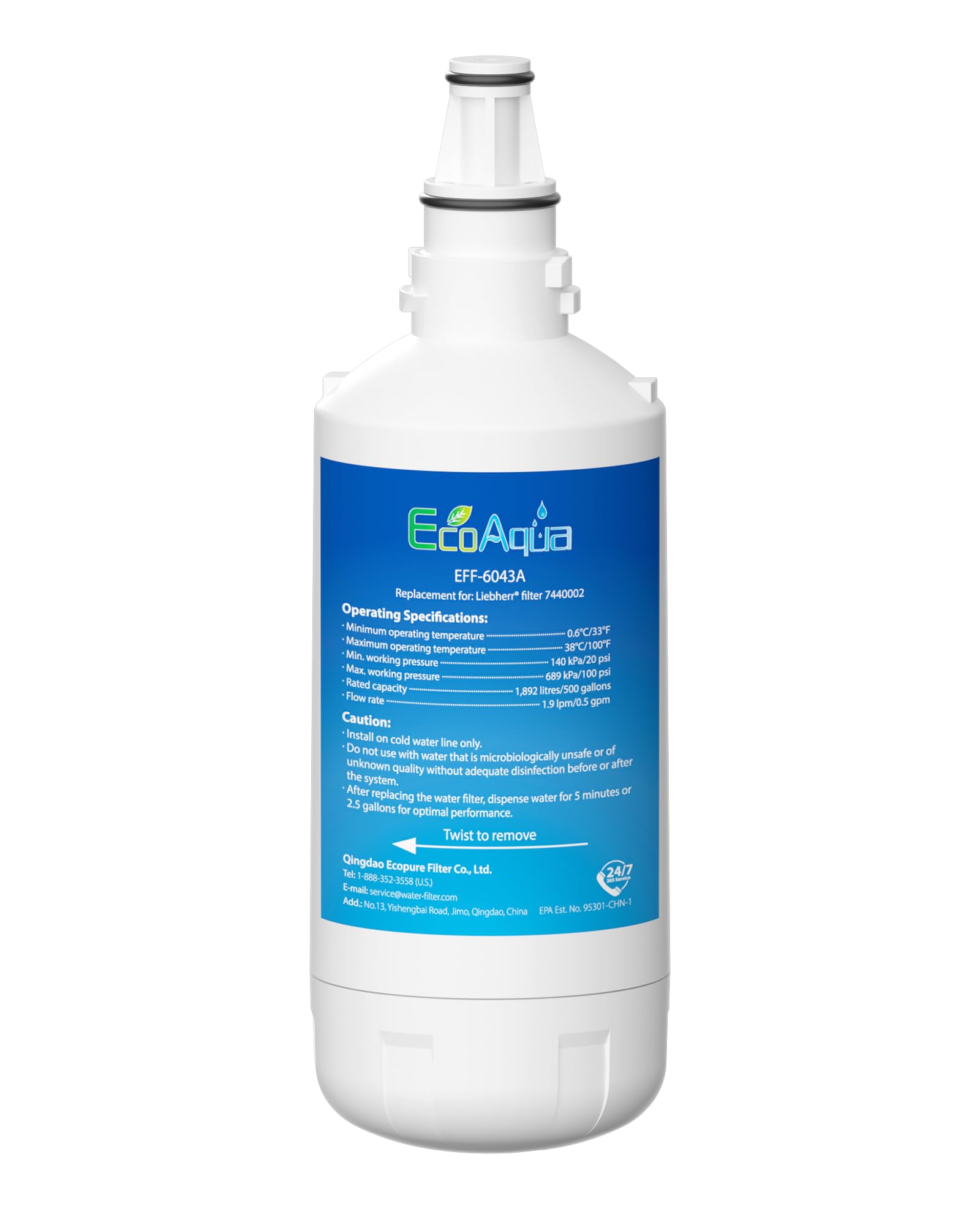 Amazon.com: EcoAqua 7440000 Filter Replacement for Liebherr