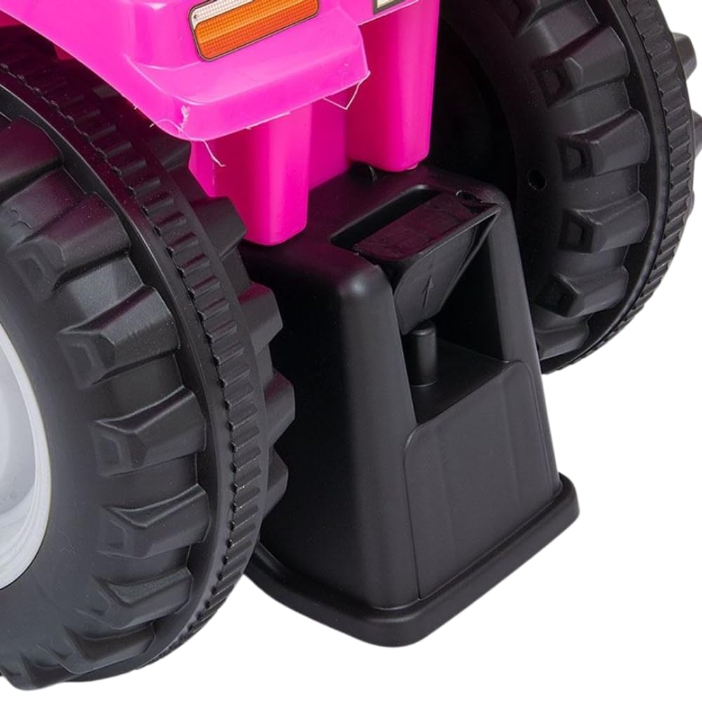 Bandits & Angels Bobbycar Rutschauto New Holland Traktor mit Anhänger ab 1 Jahr – mit funktionierenden Scheinwerfern – Kinderfahrzeug blau – Bobbycar für Jungen – New Holland (Rosa)