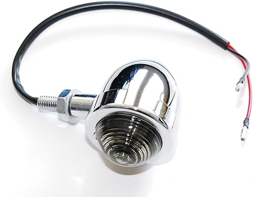 Miniatura 4 de Panhead Smoke Cromo Señal de giro Universal Cruiser Chopper Custom Cafe Racer XL