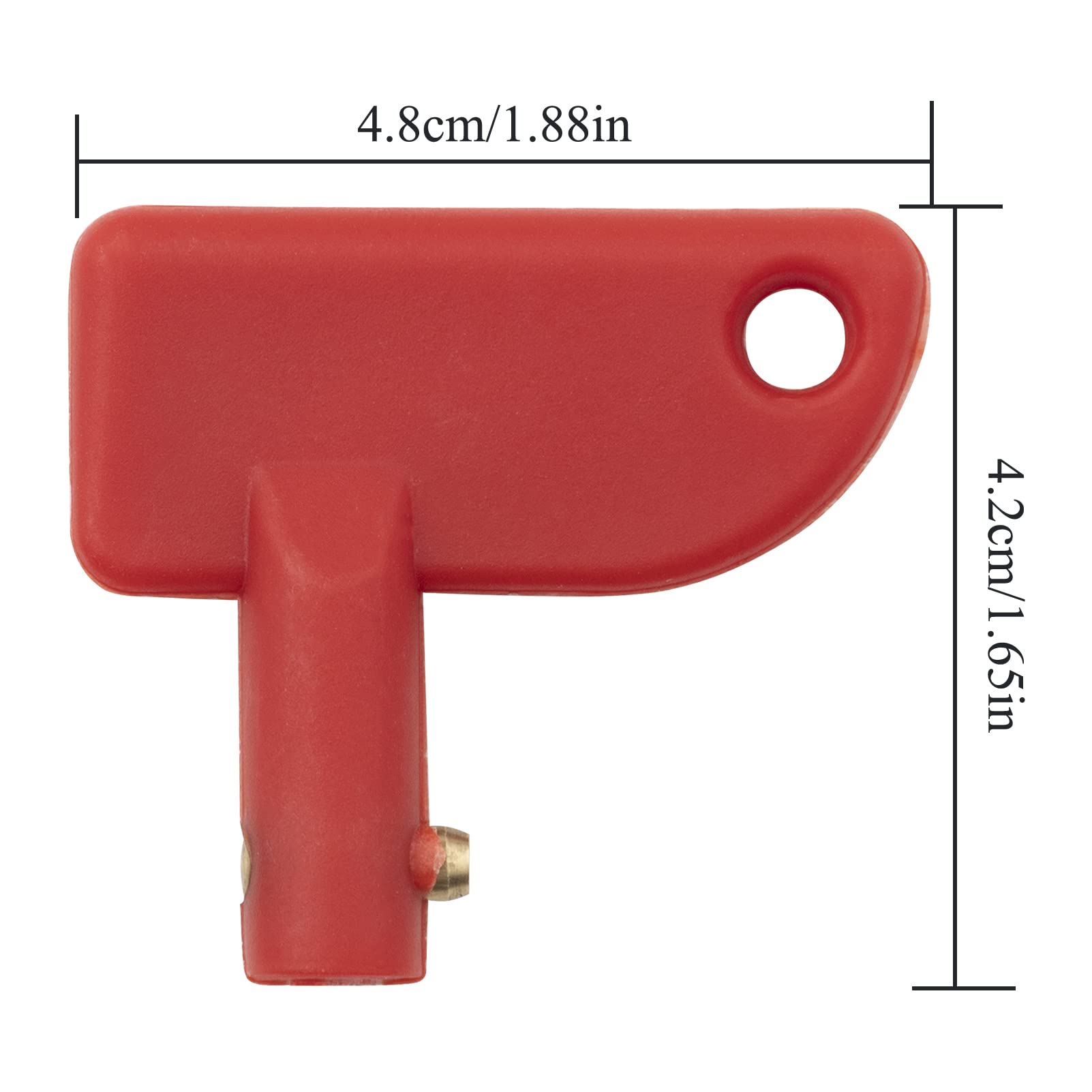 10 chiavi di ricambio per interruttore isolatore batteria Cut Off Power Kill Key per barche 100A 12v Auto Yacht Caravan modificato Interruttore batteria chiavi universali