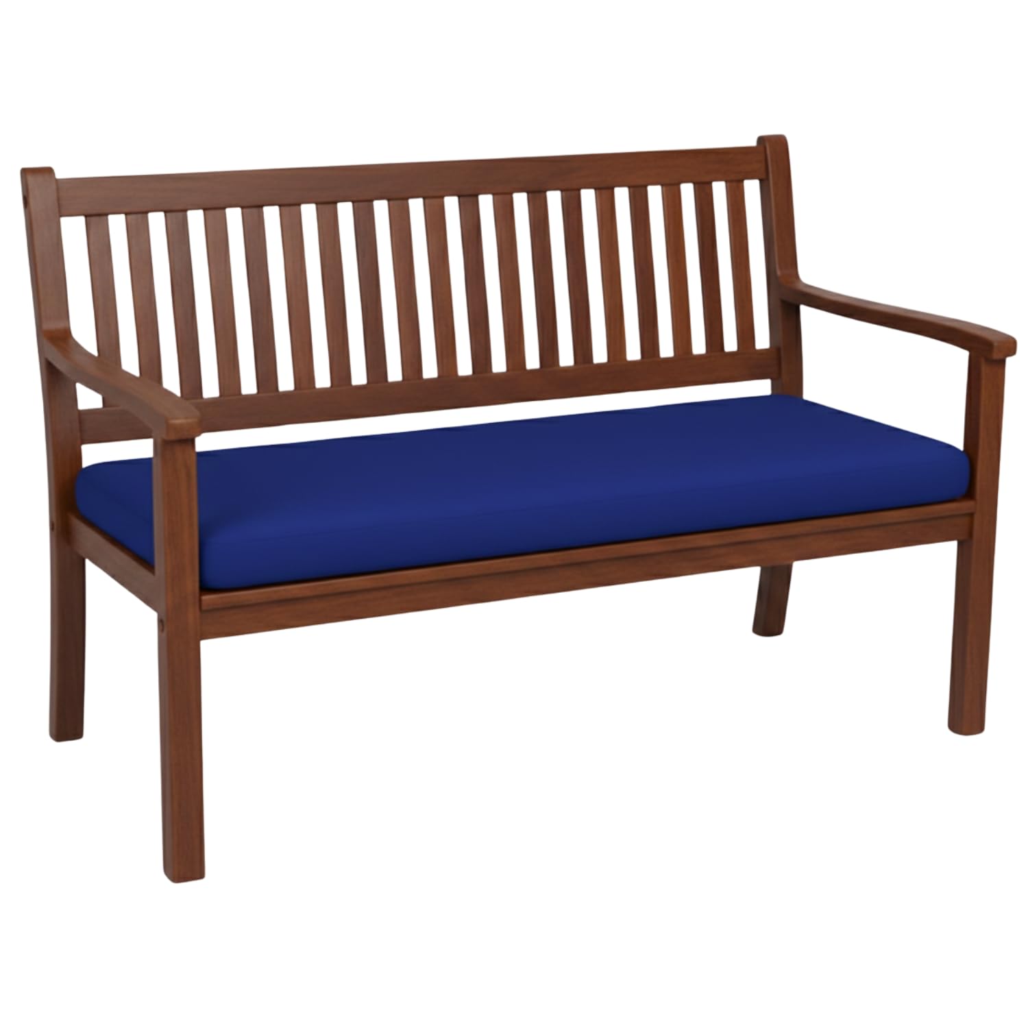 Weavonix Garden Bench Cushion 2, 3 & 4 Seater, 5 cm Thick High Density Foam Seat Pad with Water-Resistant Removable Washable Cover for Outdoor Patio & Window Seat(3 Seater 140 X 50 X 5CM Royal Blue)