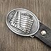 YOQUCOL Mens Fashion Native American Flag Belt Buckle For Men Silver Gray Tone