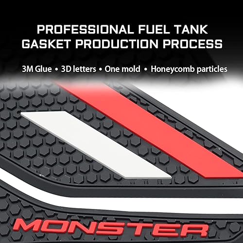 Miniatura 7 de Almohadilla de tracción para tanque de motocicleta, antideslizante, protector de agarre de rodilla de gas para DUCATI MONSTER 937 monster 950 SP