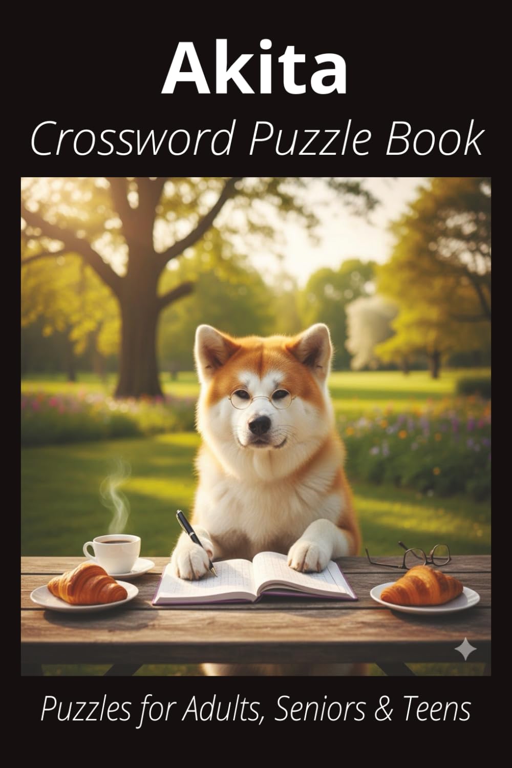 Akita Crossword Puzzle Book: Crossword Puzzles with Easy-to-Read Print About Akitas, Loyal Companions, Training, Fun Facts & More | 6x9”, 120 Pages – ... Pet Lovers, Vacations, and Relaxing Moments